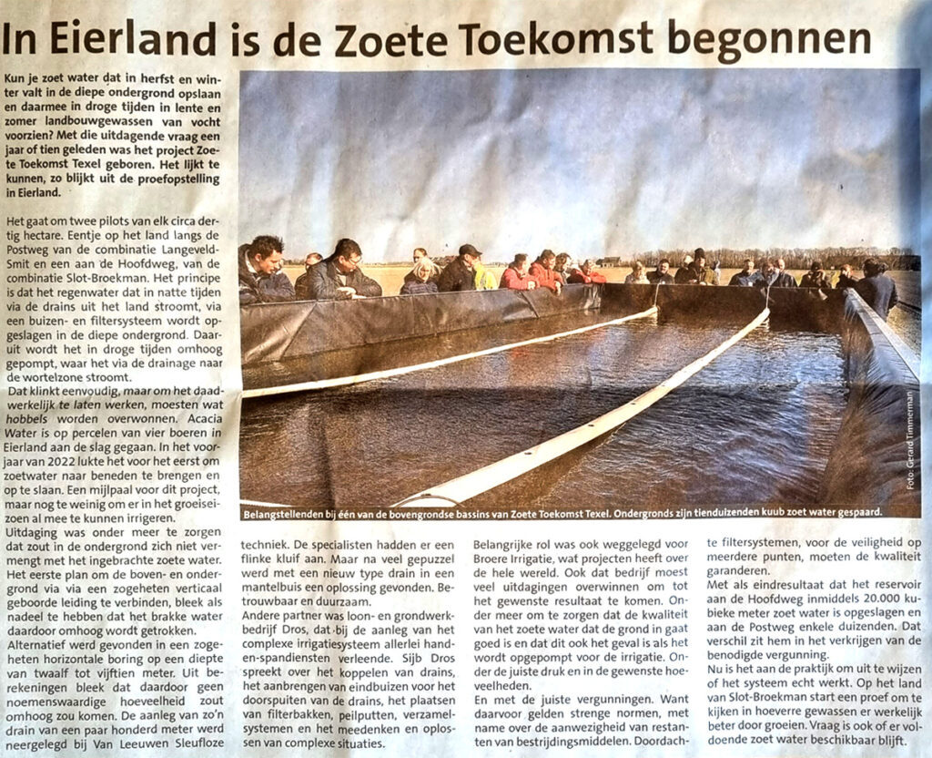 TC 28 maart 2023 - In Eierland is de Zoete Toekomst begonnen